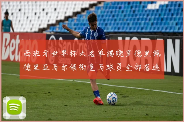 西班牙世界杯大名单揭晓罗德里佩德里亚马尔领衔皇马球员全部落选